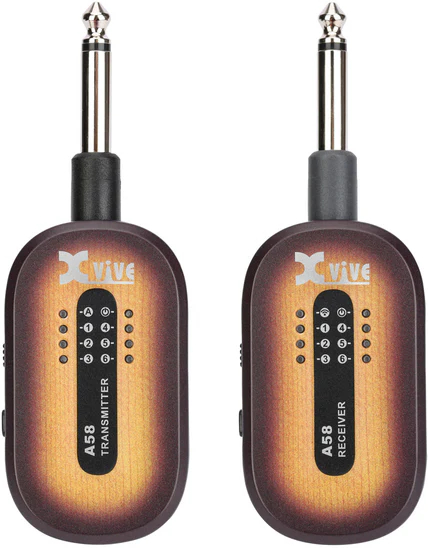 Xvive A58 - 5.8ghz Wireless Guitar System With Case - Vintage Sunburst